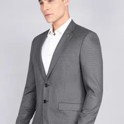 raymond Men Self Design Bandhgala Formal Blazer image 3