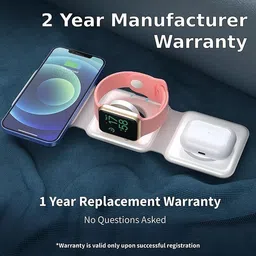 Viraan Multi-Device 3-in-1 Charger for Apple Watch, AirPods, iPhone Charging Pad image 2