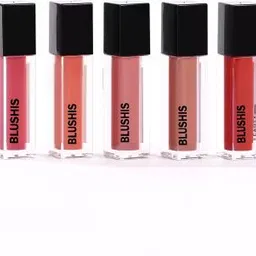 blushis Waterproof Transferproof & Long Lasting Matte Liquid Lipsticks Combo Pack Of 5 image 2