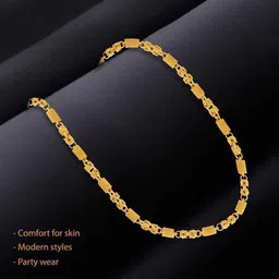 trendy gold Agate Gold-plated Plated Brass Chain image 2