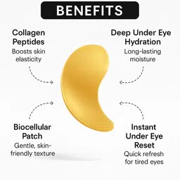 prc herbal Herbal Under Eye Mask - Gold Hydration & Anti-Wrinkle Treatment (Pack of 1) image 5