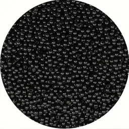 indikonb Black Round Pearl Beads for Jewellery & Craft | 3MM | 90g image 1