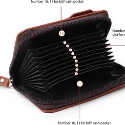 provogue Men Tan Artificial Leather Card Holder image 2