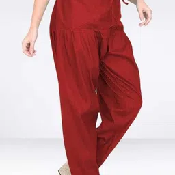 uganta Pure Cotton Solid Women ["Maroon"] Salwar-picture-23