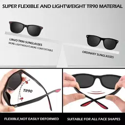 blowzy UV Protection Wayfarer Sunglasses (Free Size) image 2
