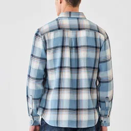 snitch Men Regular Fit Checkered Spread Collar Casual Shirt image 2