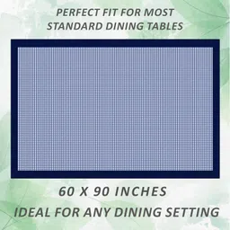 homestic Cotton 6 Seater Self Design Table Cover image 3