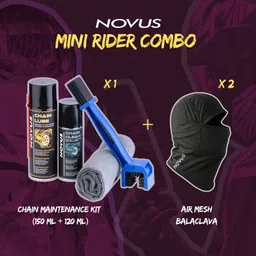 novus motocare ○ Novus Chain Maintenance Kit 150mL + 120mL - 1, ○ Novus Air Mesh Balaclava - 2 Combo-picture-13