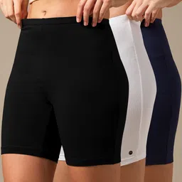 urban adventure Pack of 3 Solid Women Multicolor Cycling Shorts image 1