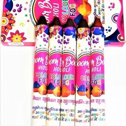 hooli Holi Rainbow Smoke Fog Air Color Gulal Party Celebration Holi Color Pack of 5 Holi Color Powder Pack of 5 image 3