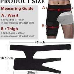 unique buy Ortho Wrap Hip Brace Adjustable Support for Hip and Thigh Pain Relief Supporter image 4