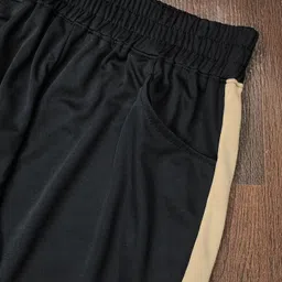 baludaenteprise Men Night Suit Set Black Colorblock image 3