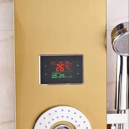 MMTC Arcane Luxury LED Overhead Waterfall Shower Panel System | 2 Big & 4 Small Body Jets Glossy image 3