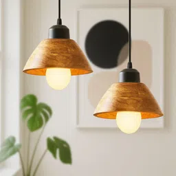 luzlane Vintage Modern Pendant lights for bedroom, Hall | Hanging light for living room Pendants Ceiling Lamp image 2