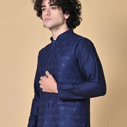 maahi fab Embroidered Men Waistcoat image 3