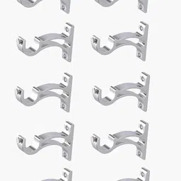 robust Silver Curtain Hooks, Curtain Knobs, Curtain Rods, Rod Rail Bracket Metal-picture-30