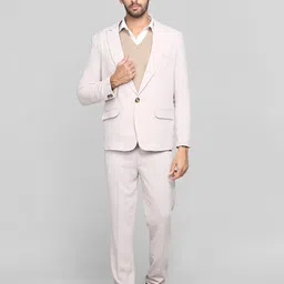 chkokko Men Men Suit Solid Suit image 1