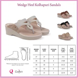 ladies hub Women Wedges Sandal image 3