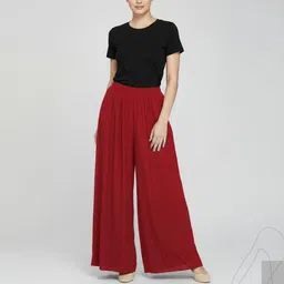 ak shamshahid garments Pack of 2 Regular Fit Palazzos For Casual Wear | Everyday Wear Women Pyjama Women Pyjama image 4