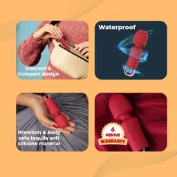 gomytoy Mini Body Massager For Women, USB-Rechargeable & WaterProof image 5