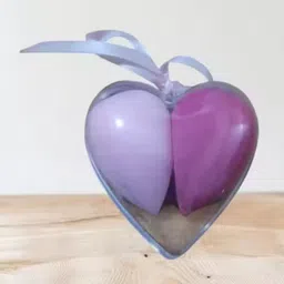 mistyglam Unique Heart Shape Beauty Blender puff Set of 2 for Makeup With Storage Box image 3