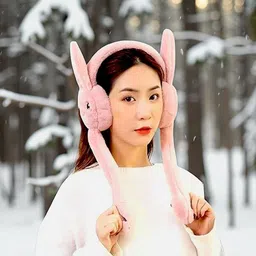 ablue clipper Rabbit Design Ear Moving Winter Earmuff for Girls & Kids Ear Muff-picture-18