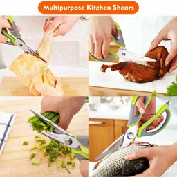 fing Kitchen Scissors Stainless Steel Shears Heavy Duty 10 in 1 Household Scissors Scissors image 3