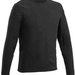 nsun quechua Men Solid Round Neck Black Sweater-picture-20