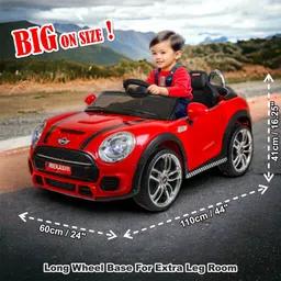 mekashi Rechargeable Electric Car for Kids, Remote Control, 12V, LED, Music Car Battery Operated Ride On image 3