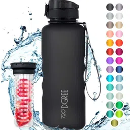 720°dgree Tritan Fruit Infuser BPA Free Water Bottle 1500ml for Gym, Sports, Office, etc. 1500 ml Bottle image 3