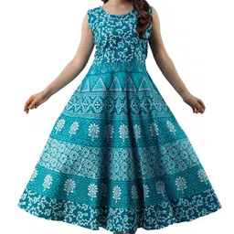 monique Women Fit and Flare Blue Maxi/Full Length Dress image 1