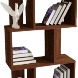 holzberry Engineered Wood Open Book Shelf image 4