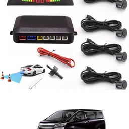 rkpsp Car Universal Black 4 Ultrasonic Reverse Parking Sensor-287 4 Parking Sensors, Compact Screen Distance Display with Sound Warning Parking Sensor-picture-20