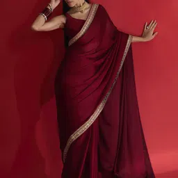 akhilam Embellished Bollywood Satin Saree-picture-18