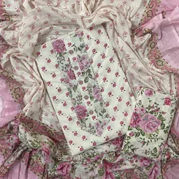 krishna boutique Unstitched Pure Cotton Salwar Suit Material Printed-picture-28