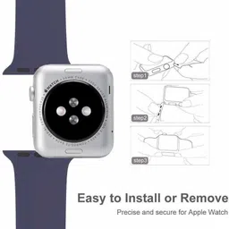 PBRD Soft Silicone Strap Sports Band Compatible with iWatch 42 mm Silicone Watch Strap image 4