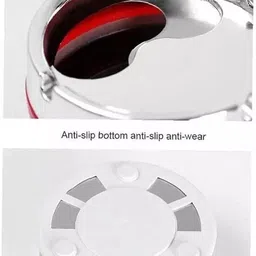 navjai Round Cigarette with Spinning Portable Lids Smoking for Home Multicolor Plastic Ashtray image 4