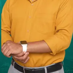 shubhshree Men Regular Fit Solid Slim Collar Formal Shirt image 4