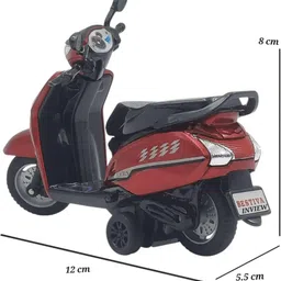 wooge Bestiva Red Colour Scooty Toy, Rear Wheel image 3