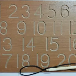 dgcrayons Wooden Number 1-20 Laminated Tracing Writing Board Slate with Dummy Pencil-picture-24