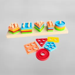 golden rose Geometric Shape Sorter Puzzle Toy Shape Matching Blocks Color LC03.621 Geo-picture-15