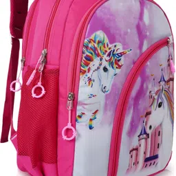 am creation Medium 22 L Backpack Girl's Medium 22L Waterproof School Backpack Cartoon Bag for 4-9 Years image 4