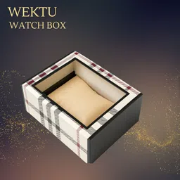 wektu Luxury Watch & Jewelry Storage Box/Multipurpose Use/WhiteAndChek/74 Watch Box-picture-27