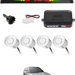 zplus Universal 4 White Reverse Parking Sensor With LED Display For Cars-61 Safety of Passengers/Car One Alarm Kit-1264 Parking Sensor-picture-30