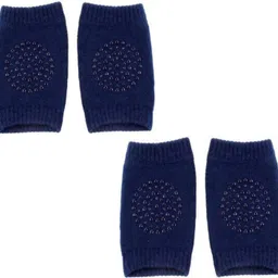 manu hut Baby Knee Pads for Crawling, Anti-Slip Padded Stretchable Elastic . Blue Color Baby Knee Pads-picture-10