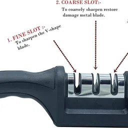 krishna sales 4-in-1 Kitchen Knife Accessories 3 - Stage Knife Sharpening Stone image 3