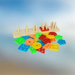 golden rose Geometric Shape Sorter Puzzle Toy Shape Matching Blocks Color LC03.1183 Geo-picture-19