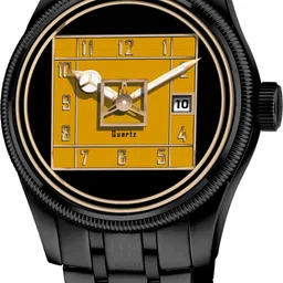 onir Date & Time Analog Quartz For Men/Boys Analog Watch Analog Watch - For Men Black Stainless Steel Chain Analogue Quartz Movement boys Wrist Watch image 1