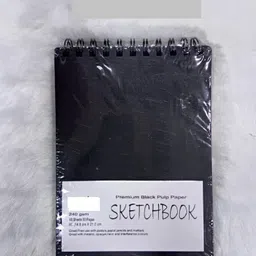 kreative kraft A5 Black Sketchbook with Black Paper Sketch Pad-picture-11