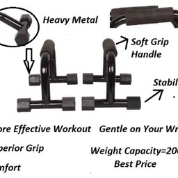 deviant buzz Metal Push Up Bar Stand For Home & Gym Exercise Push-up Bar image 2